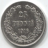 монета 25 пенни 1916 S - вид 1 миниатюра